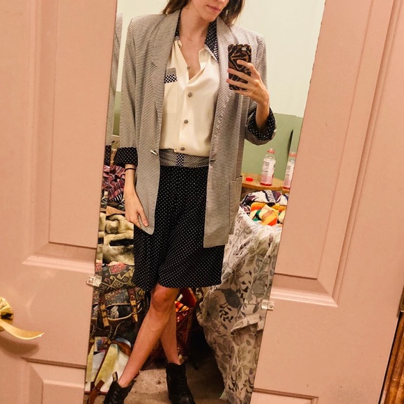 Vintage 90s Gingham Shorts Suit Set - Picture 10 of 11